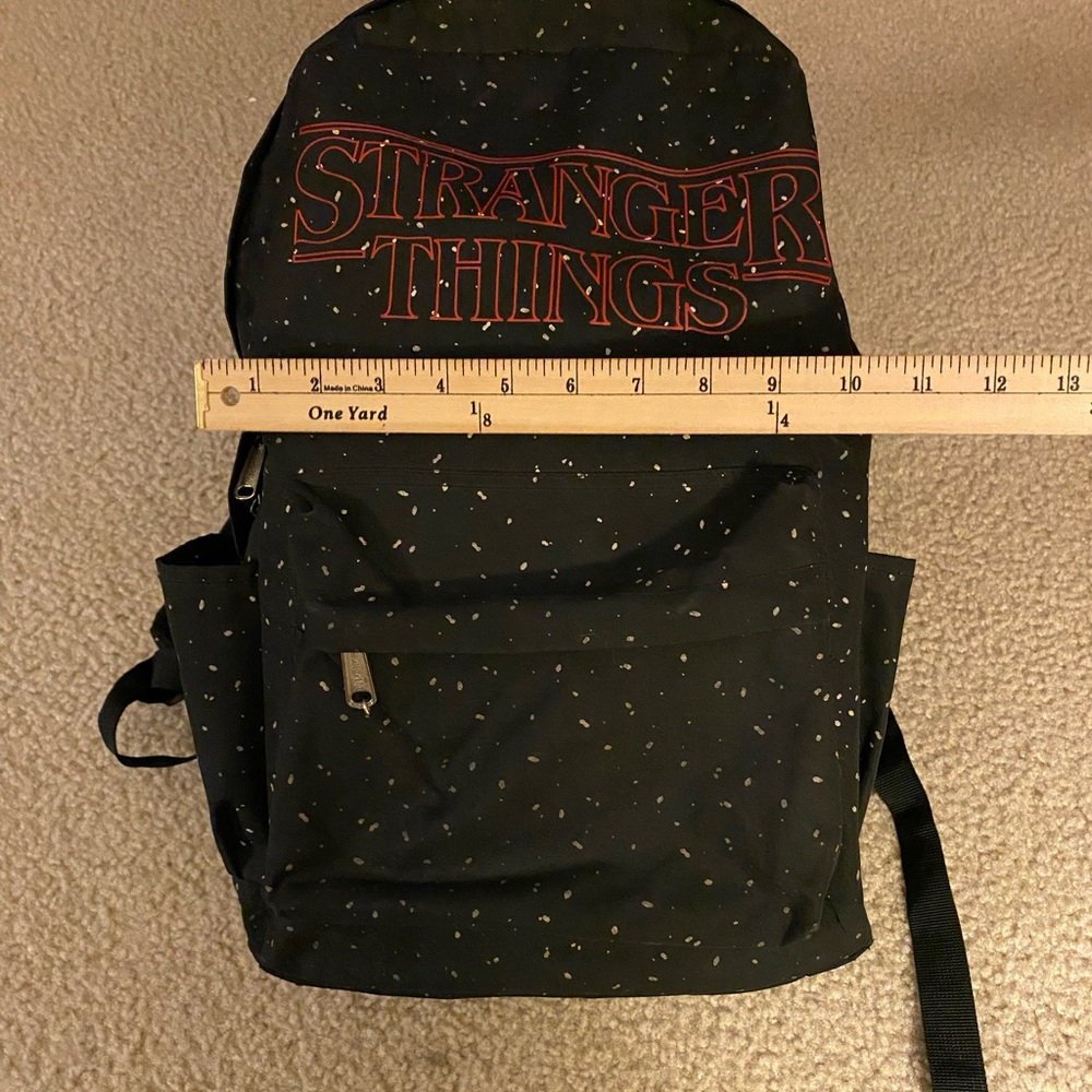 Loungefly Black and Red Stranger Things Backpack - Picture 4 of 5